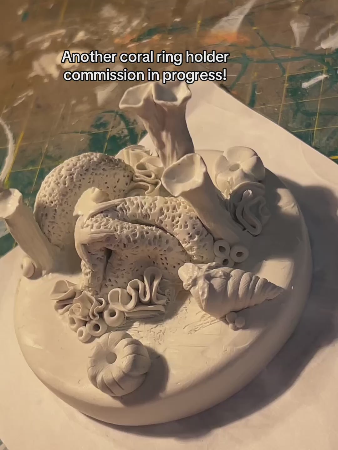 Coral Reef Inspired Clay Sea Scape